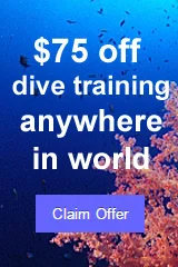 $75 voucher for dive training anywhere in the world - claim offer